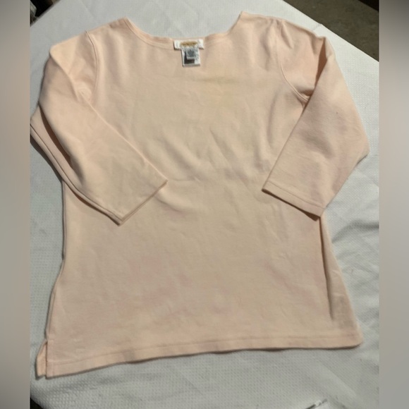 Talbots peach Top - Picture 1 of 3
